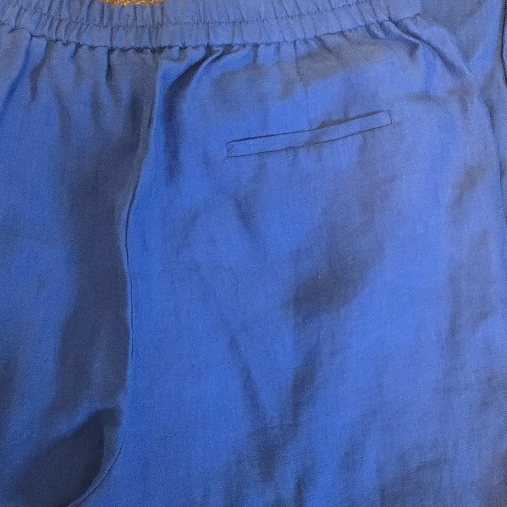 EUC Zara Linen Blend Cobat Blue Pants - Picture 6 of 6